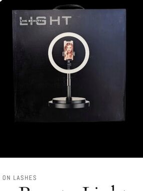 Light Ring Lamp - Black